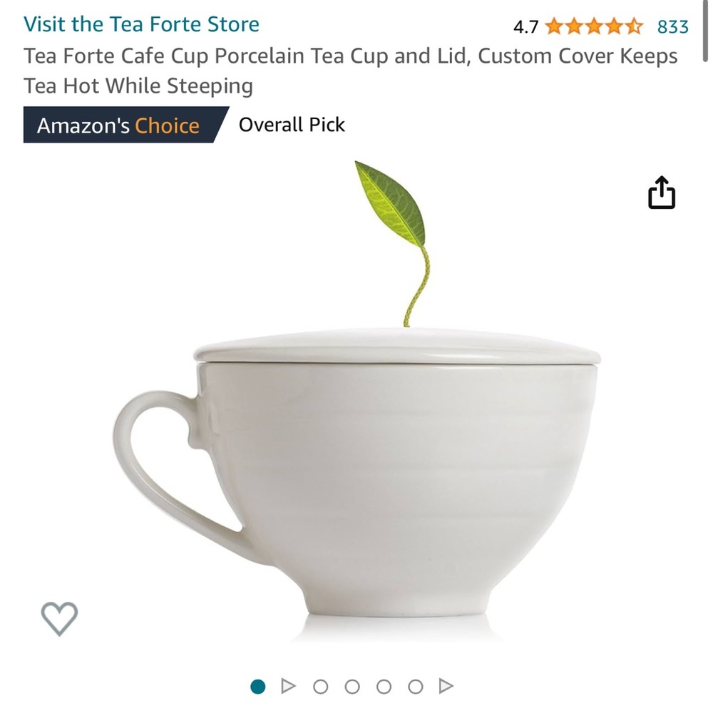 Tea Forte 2 cafe cups + 2 tea trays